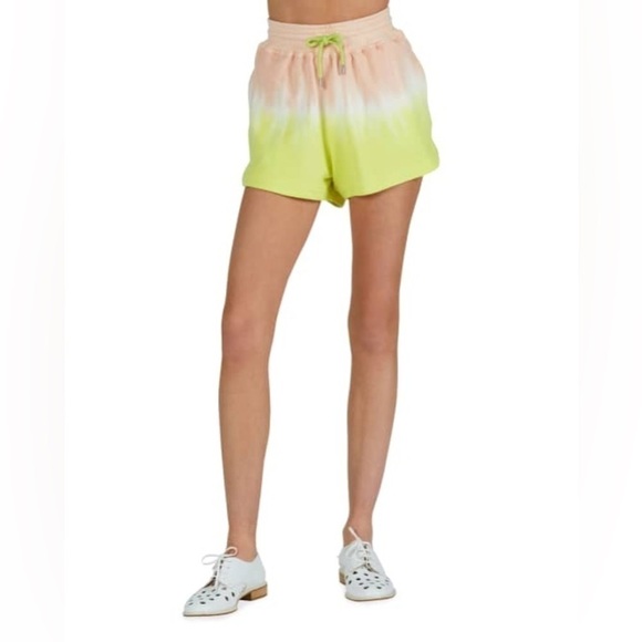 Nwt ATM Anthony Thomas Melillo Dip-Dyed Multi Color Ombré Terry Shorts - Picture 14 of 14